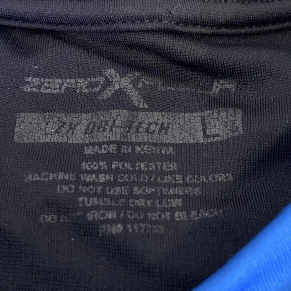 ZeroXposur ZX Dri Tech Boys Activewear LS T-Shirt Blue Crew Neck L 14-16 - Picture 6 of 6